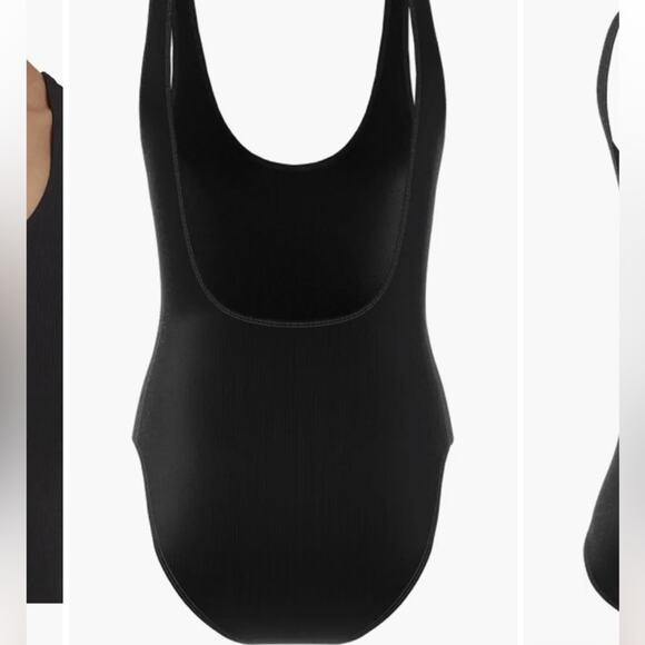 Adidas Black Rib Black Bodysuit NWTS size Large - Picture 3 of 11